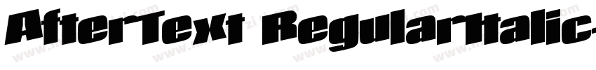 AfterText RegularItalic字体转换